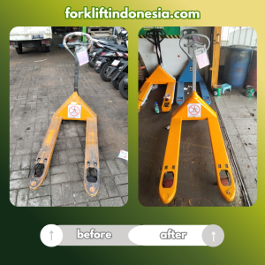 before after service hand forklift tangerang di forklift indonesia