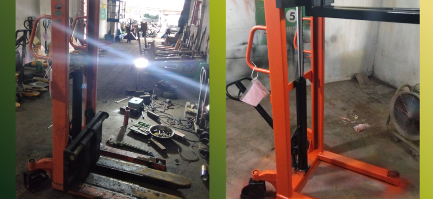 Service hand lift Cikarang menggunakan sparepart asli dengan kualitas terjamin.