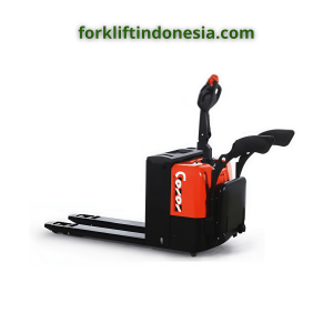 hand pallet electric stand up - forkliftindonesia.com Hand Pallet Electric Stand Up untuk manuver lebih cepat dan mudah.